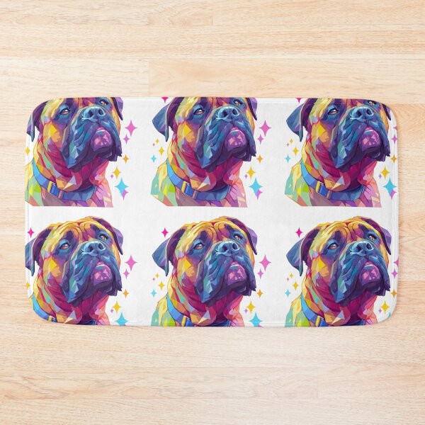 Item preview, Colorful Bullmastiff puppy dog designed and sold by MendaciousMina.