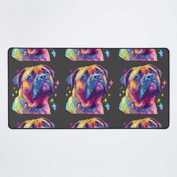 Item preview, Colorful Bullmastiff puppy dog designed and sold by MendaciousMina.