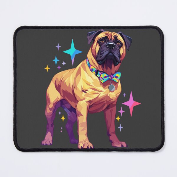 Item preview, Colorful Bullmastiff puppy dog designed and sold by MendaciousMina.