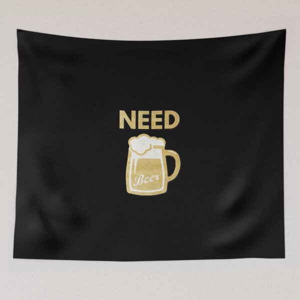 Item preview, Beer Lover Gift Funny Meme Shirt Mug Need Beer Sticker Decal Surfer designed and sold by djpraxis.