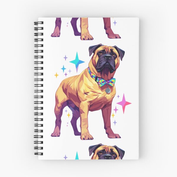 Item preview, Colorful Bullmastiff puppy dog designed and sold by MendaciousMina.