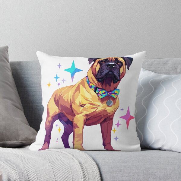 Item preview, Colorful Bullmastiff puppy dog designed and sold by MendaciousMina.