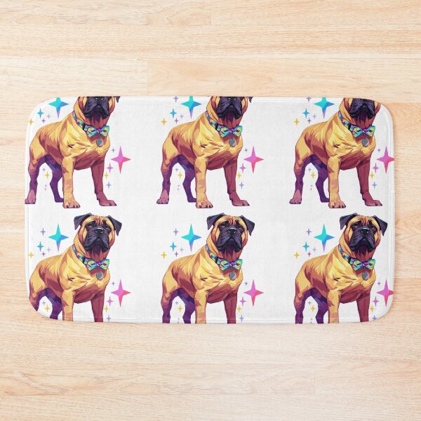 Item preview, Colorful Bullmastiff puppy dog designed and sold by MendaciousMina.