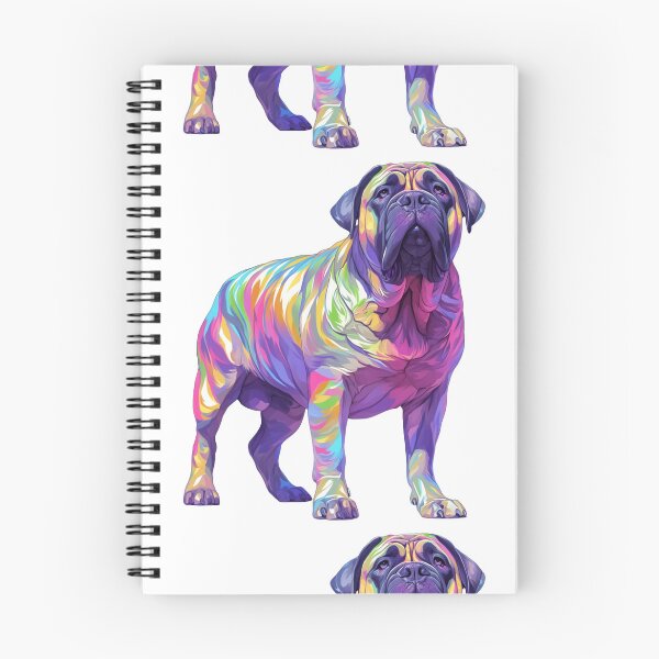 Item preview, Colorful Bullmastiff puppy dog designed and sold by MendaciousMina.