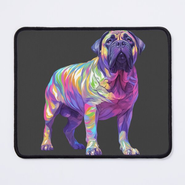 Item preview, Colorful Bullmastiff puppy dog designed and sold by MendaciousMina.