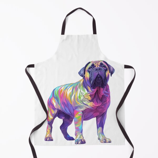 Item preview, Colorful Bullmastiff puppy dog designed and sold by MendaciousMina.