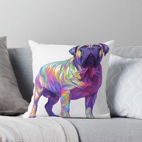 Item preview, Colorful Bullmastiff puppy dog designed and sold by MendaciousMina.