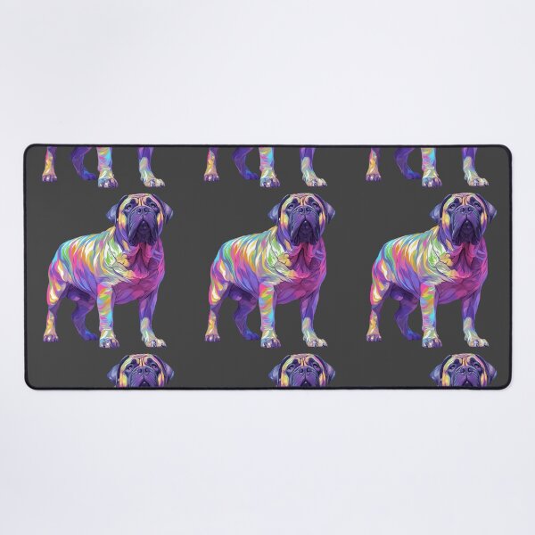 Item preview, Colorful Bullmastiff puppy dog designed and sold by MendaciousMina.