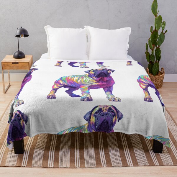 Item preview, Colorful Bullmastiff puppy dog designed and sold by MendaciousMina.
