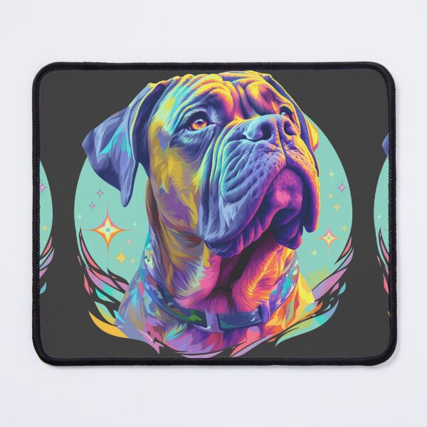 Item preview, Colorful Bullmastiff puppy dog designed and sold by MendaciousMina.