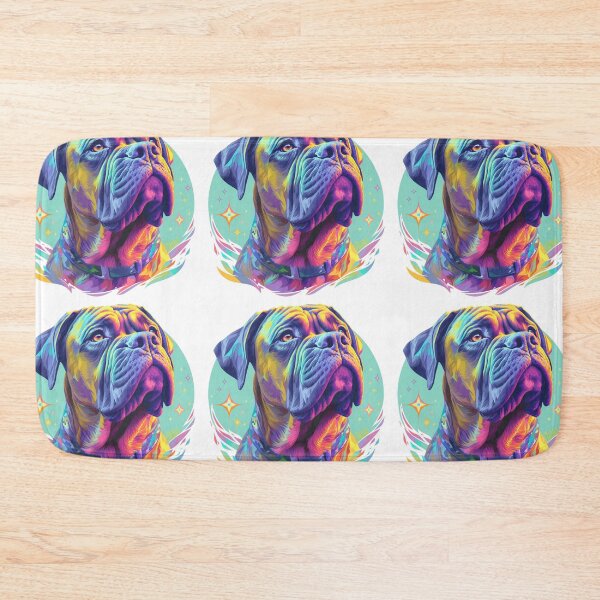 Item preview, Colorful Bullmastiff puppy dog designed and sold by MendaciousMina.