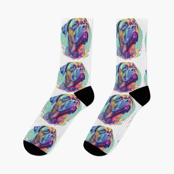 Item preview, Colorful Bullmastiff puppy dog designed and sold by MendaciousMina.