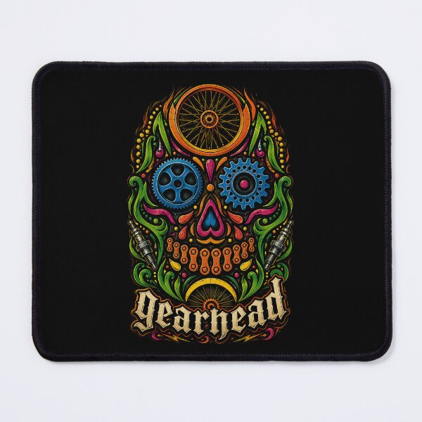 Item preview, Gearhead Sugar Skull Mechanical Art Design designed and sold by Roadkill Creations.