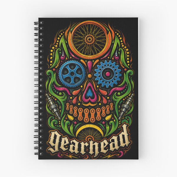 Item preview, Gearhead Sugar Skull Mechanical Art Design designed and sold by Roadkill Creations.
