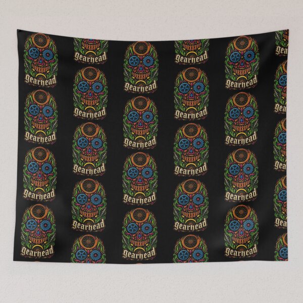 Item preview, Gearhead Sugar Skull Mechanical Art Design designed and sold by Roadkill Creations.