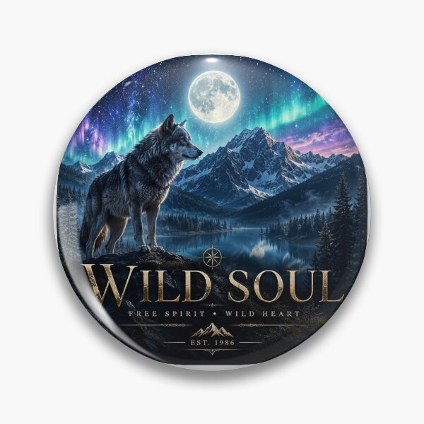 Item preview, Wild Soul Wolf Mountain Night Landscape designed and sold by DansStoreD23.