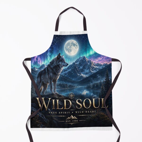 Item preview, Wild Soul Wolf Mountain Night Landscape designed and sold by DansStoreD23.