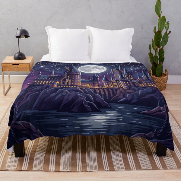 Item preview, Magical Wizard Castle Night Landscape - Celestial Full Moon Art designed and sold by KreonaTime.