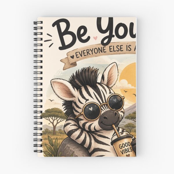 Item preview, Cute Zebra Be Yourself - Kawaii Safari Animal Good Vibes Designe T-Shirt designed and sold by RedaSouq.