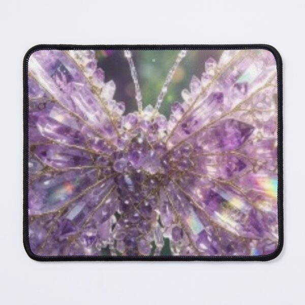 Item preview, Crystal Butterfly Purple Gemstone Magical Art designed and sold by DailySparks.