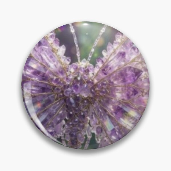 Item preview, Crystal Butterfly Purple Gemstone Magical Art designed and sold by DailySparks.