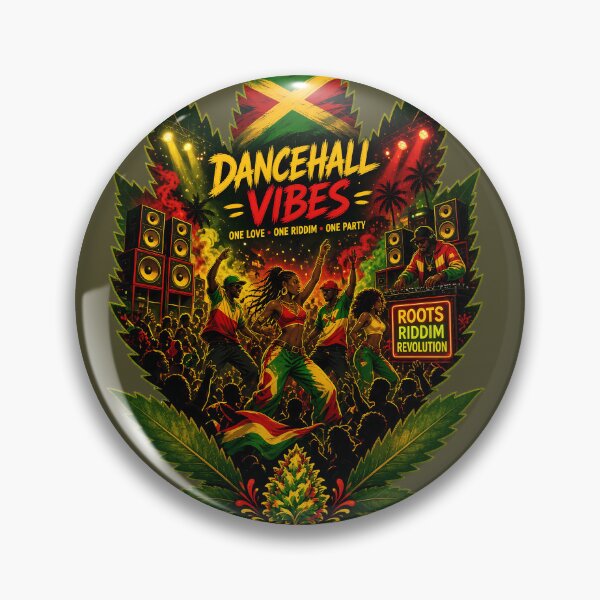 Item preview, Dancehall Vibes One Love One Riddim Jamaican Party Design designed and sold by digitalbob60.