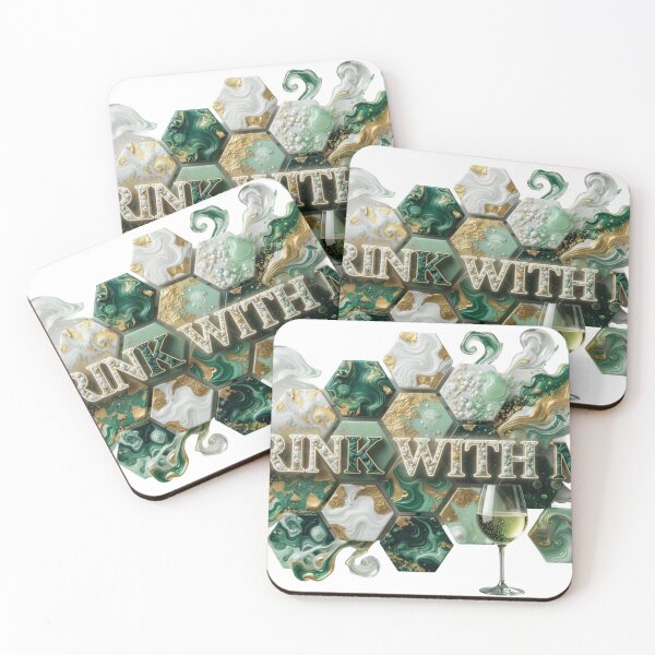 Item preview, Artistic Colorful DRINK WITH ME Artistic Motif designed and sold by dazzlemakers.