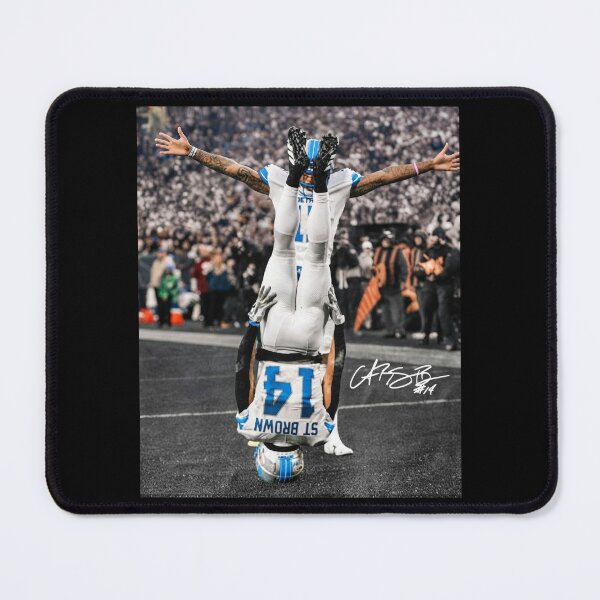 Item preview, Amon-Ra Sun God St. Brown Headstand Celebration Signature designed and sold by SonnyGilmore.
