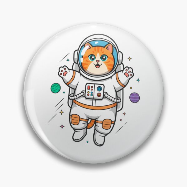 Item preview, Cute Astronaut Cat Design designed and sold by GetGoodFit.