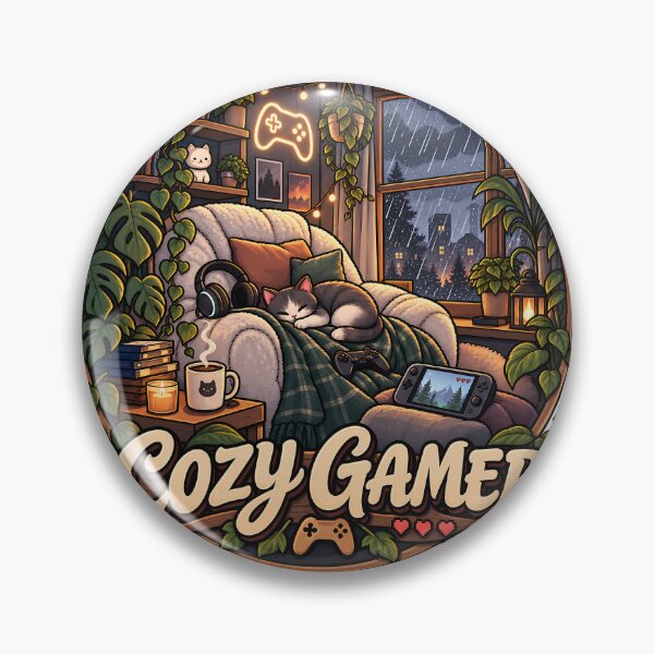 Item preview, Cozy Gamer Cute Cat Room Plants Aesthetic Retro T-Shirt designed and sold by BeloDesignLab.