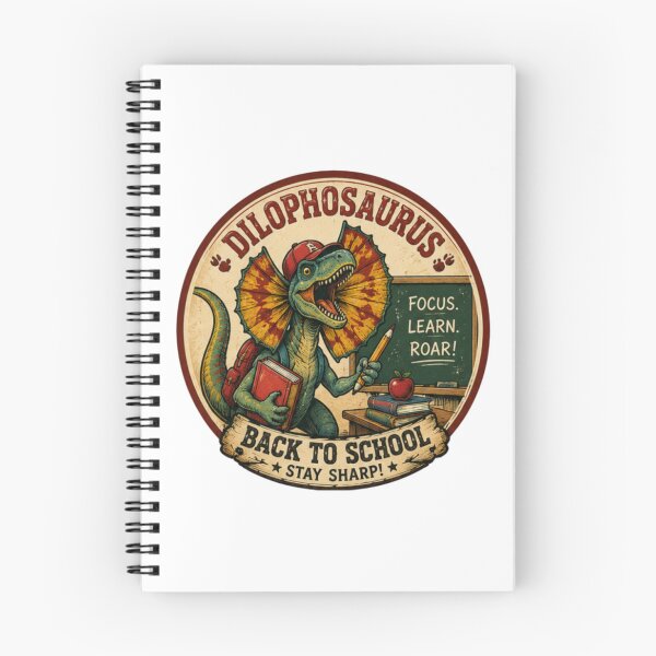 Item preview, ¡El Dilophosaurus Vuelve al Colegio! designed and sold by JonysCreativeDesigns.