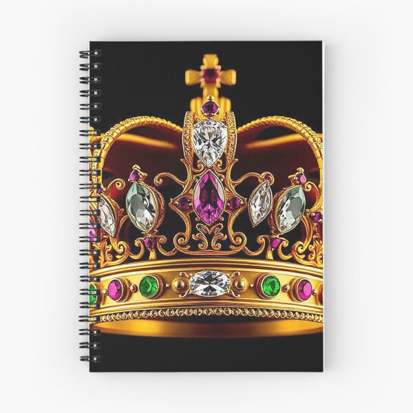 Item preview, Exquisite Gold Royal Crown Design – Multi-Colored Gemstones with Central Amethyst designed and sold by MFMart.