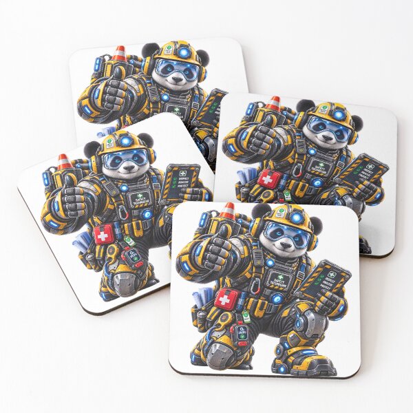 Item preview, Steel Panda — Industrial Safety Technician | Mechanical Panda Worker designed and sold by SteelCoat Studio.