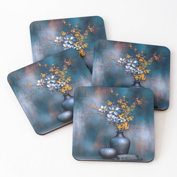 Item preview, Harmonies of Amber and Cerulean designed and sold by bloorose.