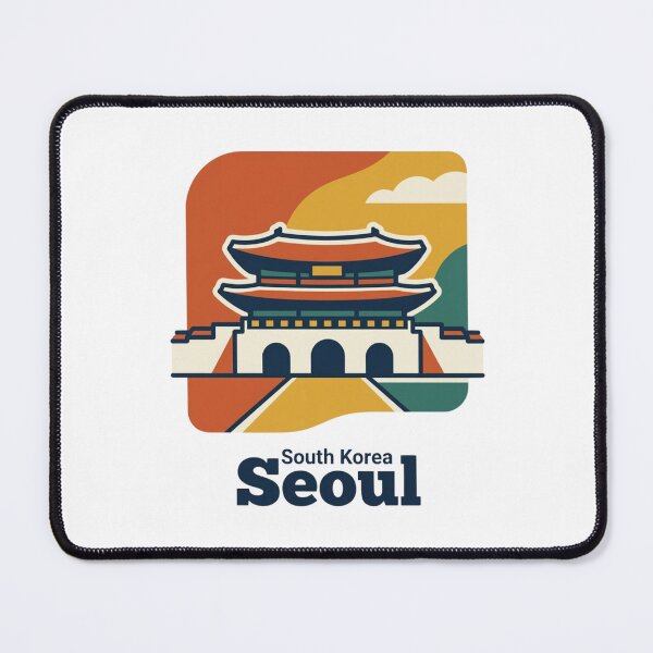 Item preview, Seoul Gyeongbokgung Palace Bold Retro Graphic Art designed and sold by Inkworksbyshery.