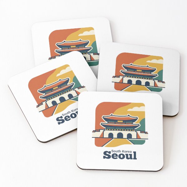 Item preview, Seoul Gyeongbokgung Palace Bold Retro Graphic Art designed and sold by Inkworksbyshery.