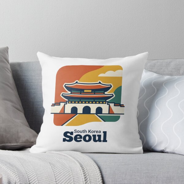 Item preview, Seoul Gyeongbokgung Palace Bold Retro Graphic Art designed and sold by Inkworksbyshery.