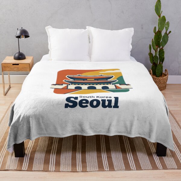 Item preview, Seoul Gyeongbokgung Palace Bold Retro Graphic Art designed and sold by Inkworksbyshery.