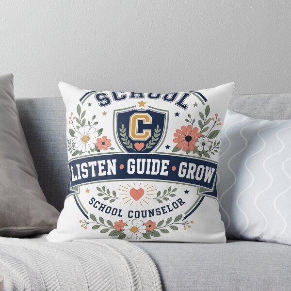 Item preview, Listen Guide Grow School Counselor Floral Shirt designed and sold by Framewrk.