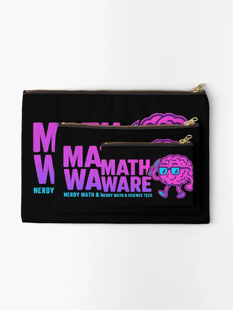 Thumbnail 2 of 4, Zipper Pouch, MathWare Nerdy Math and Science Tees designed and sold by MathWare MathClips.