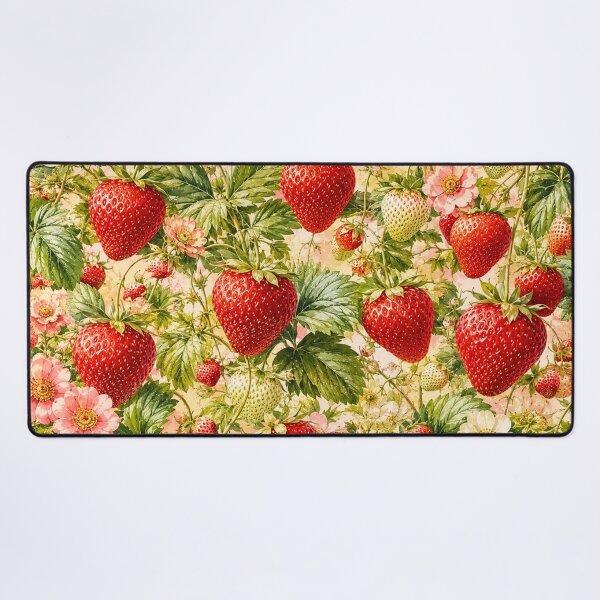 Item preview, Strawberry Blossom Garden designed and sold by Gold&pixels.