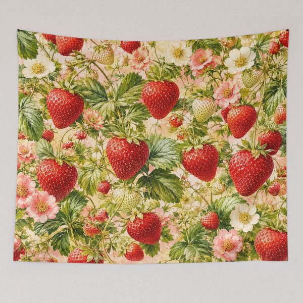 Item preview, Strawberry Blossom Garden designed and sold by Gold&pixels.
