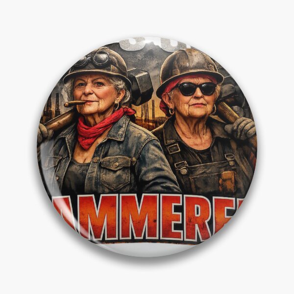 Item preview, Funny Badass Grandmas - Let's Get Hammered pun design designed and sold by LavIsInTheAir.