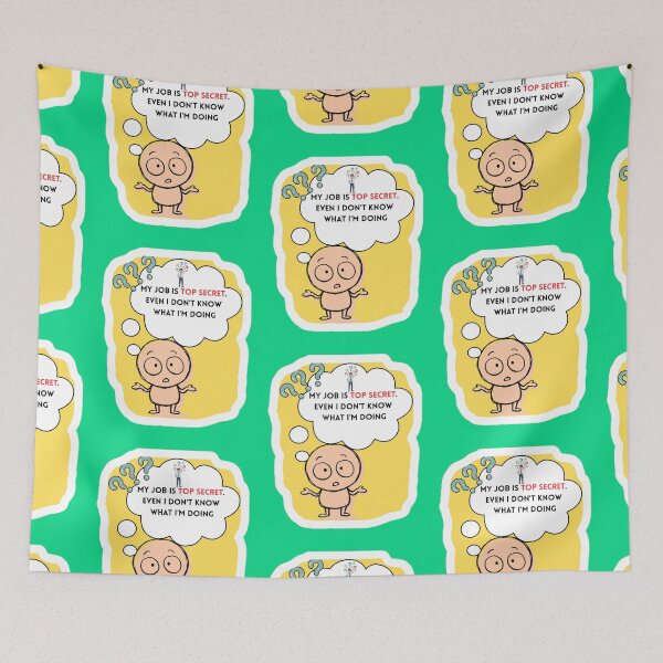 Item preview, My Job Is Top Secret Funny Corporate Office Humor Shirt designed and sold by MariaPCMaria.