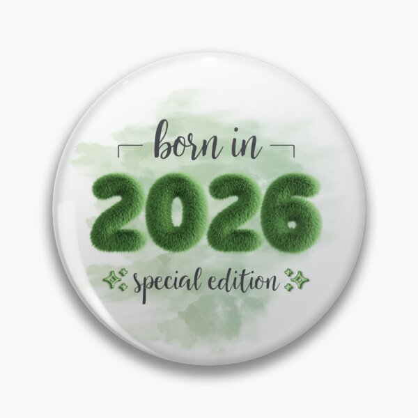Item preview, | Born in 2026 Special Edition (Black Text, Green Fluffy | designed and sold by Lotta Luxxa Lifestyle.