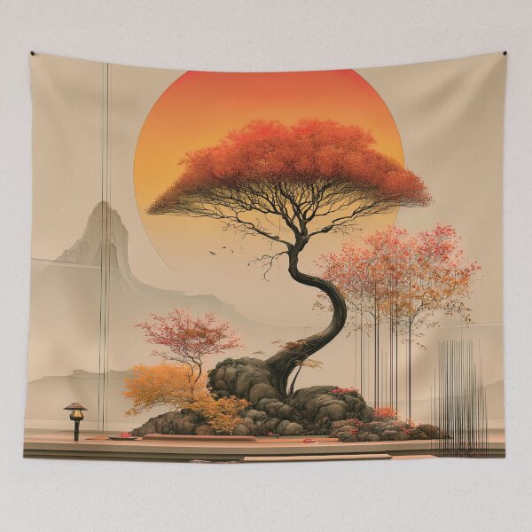 Item preview, Ember Silhouette of the Zen Garden designed and sold by bloorose.