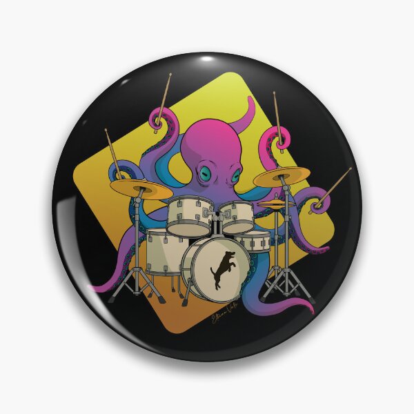 Item preview, Drummer Octopus - Beast Beats Collection designed and sold by EthianVale.