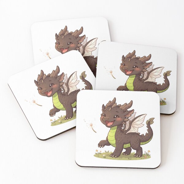 Item preview, Cute Forest Dragon Playing With Dandelion Blossom designed and sold by DavidN2026.