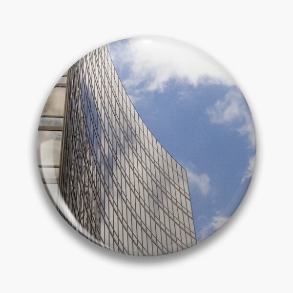 Item preview, Black glass tower against blue sky designed and sold by Gallery one.