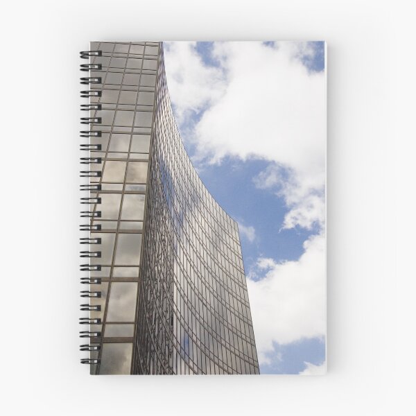Item preview, Black glass tower against blue sky designed and sold by Gallery one.